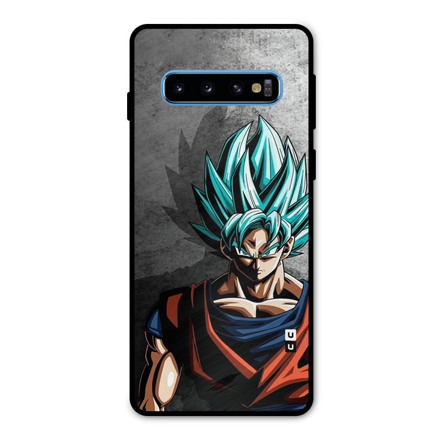 Super Saiyan Art Metal Back Case for Galaxy S10