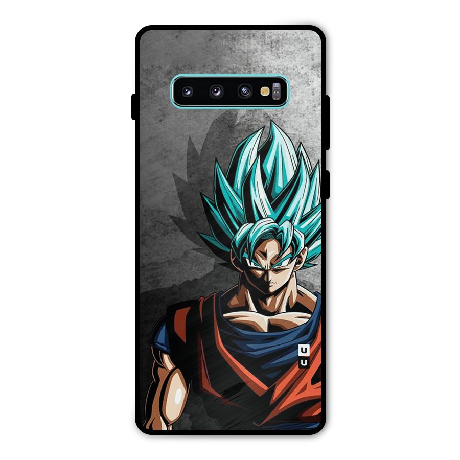 Super Saiyan Art Metal Back Case for Galaxy S10 Plus