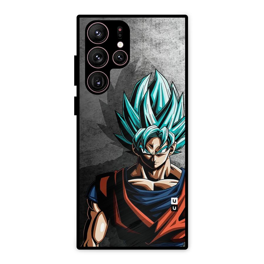 Super Saiyan Art Metal Back Case for Galaxy S22 Ultra 5G