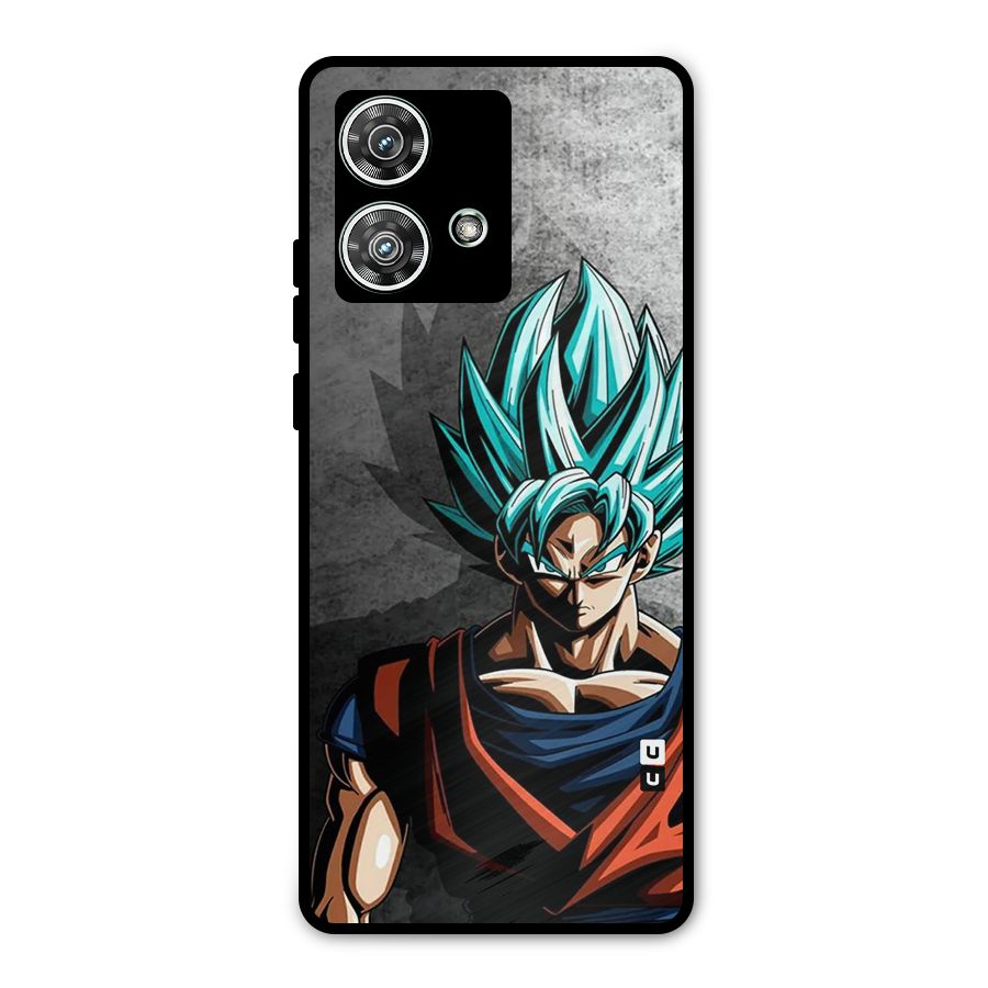 Super Saiyan Art Metal Back Case for Motorola Edge 40 Neo