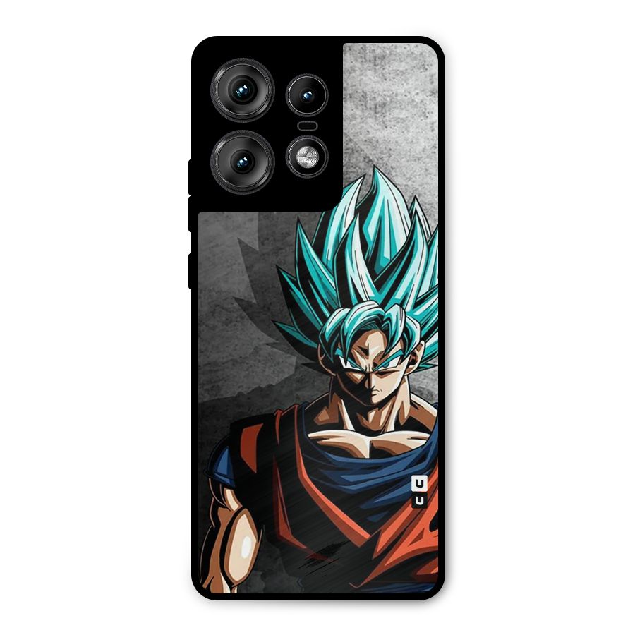 Super Saiyan Art Metal Back Case for Motorola Edge 50 Pro
