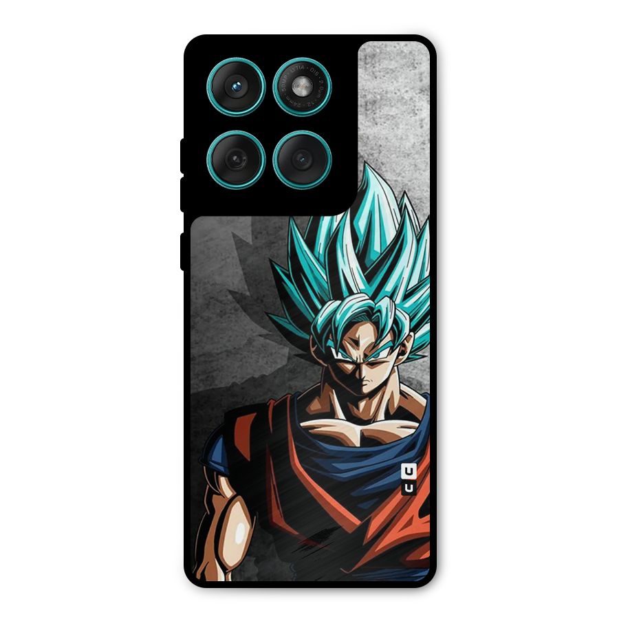 Super Saiyan Art Metal Back Case for Motorola Edge 60 Fusion