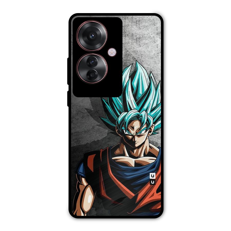 Super Saiyan Art Metal Back Case for Oppo F25 Pro