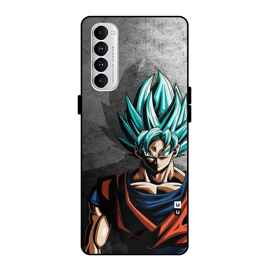 Super Saiyan Art Metal Back Case for Oppo Reno4 Pro