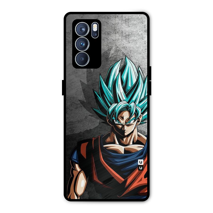 Super Saiyan Art Metal Back Case for Oppo Reno6 Pro 5G