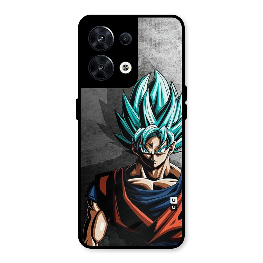 Super Saiyan Art Metal Back Case for Oppo Reno8 5G
