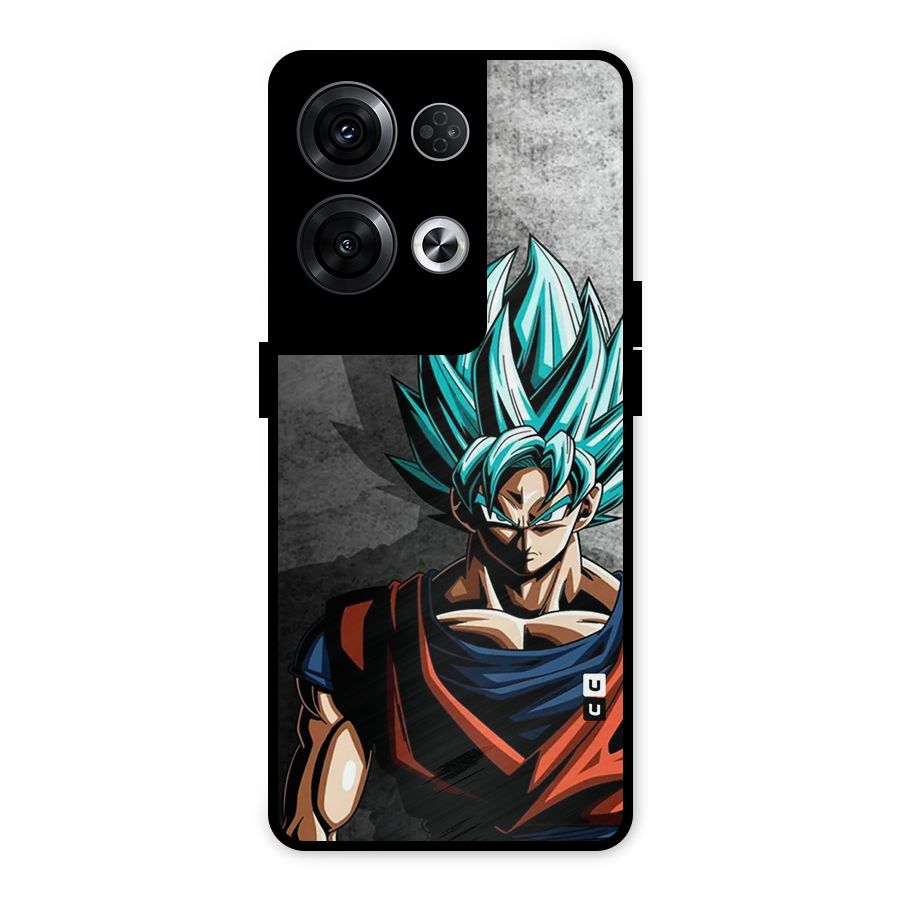 Super Saiyan Art Metal Back Case for Oppo Reno8 Pro 5G