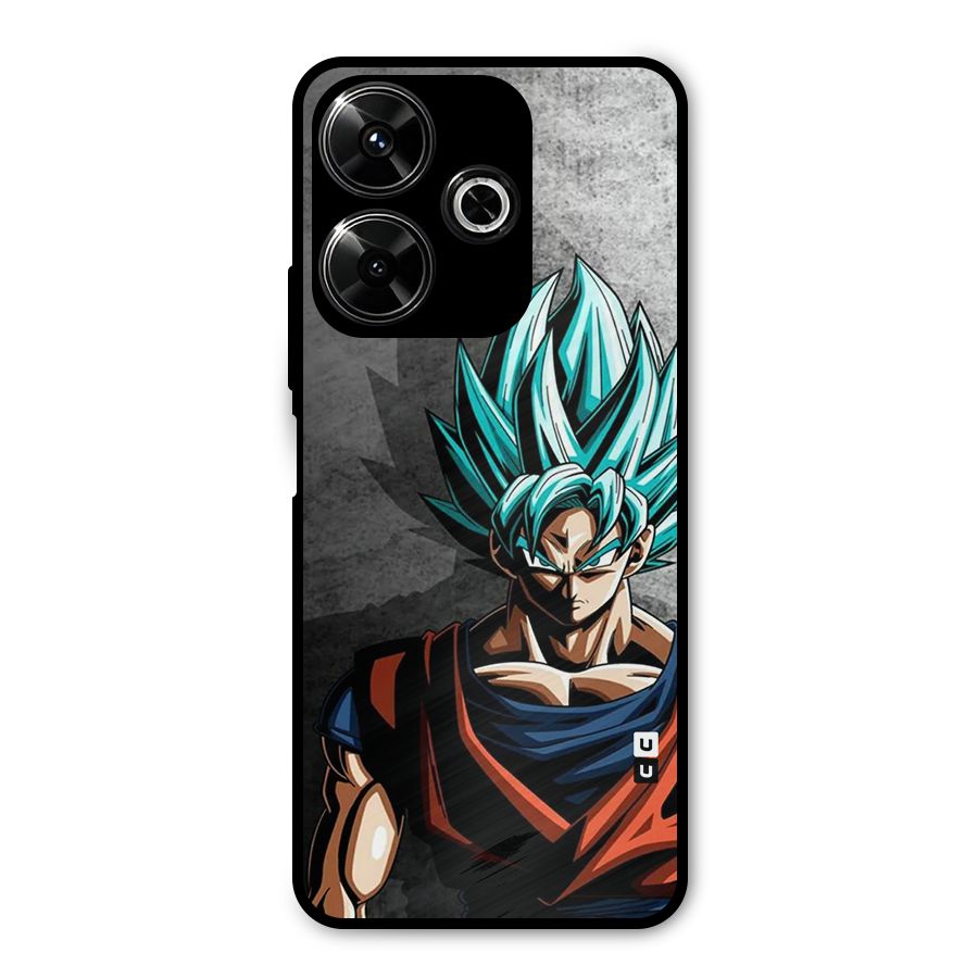 Super Saiyan Art Metal Back Case for Poco M6 Plus