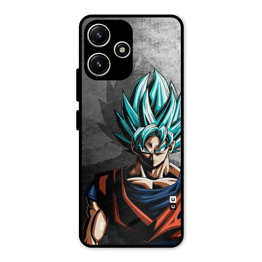 Super Saiyan Art Metal Back Case for Poco M6 Pro