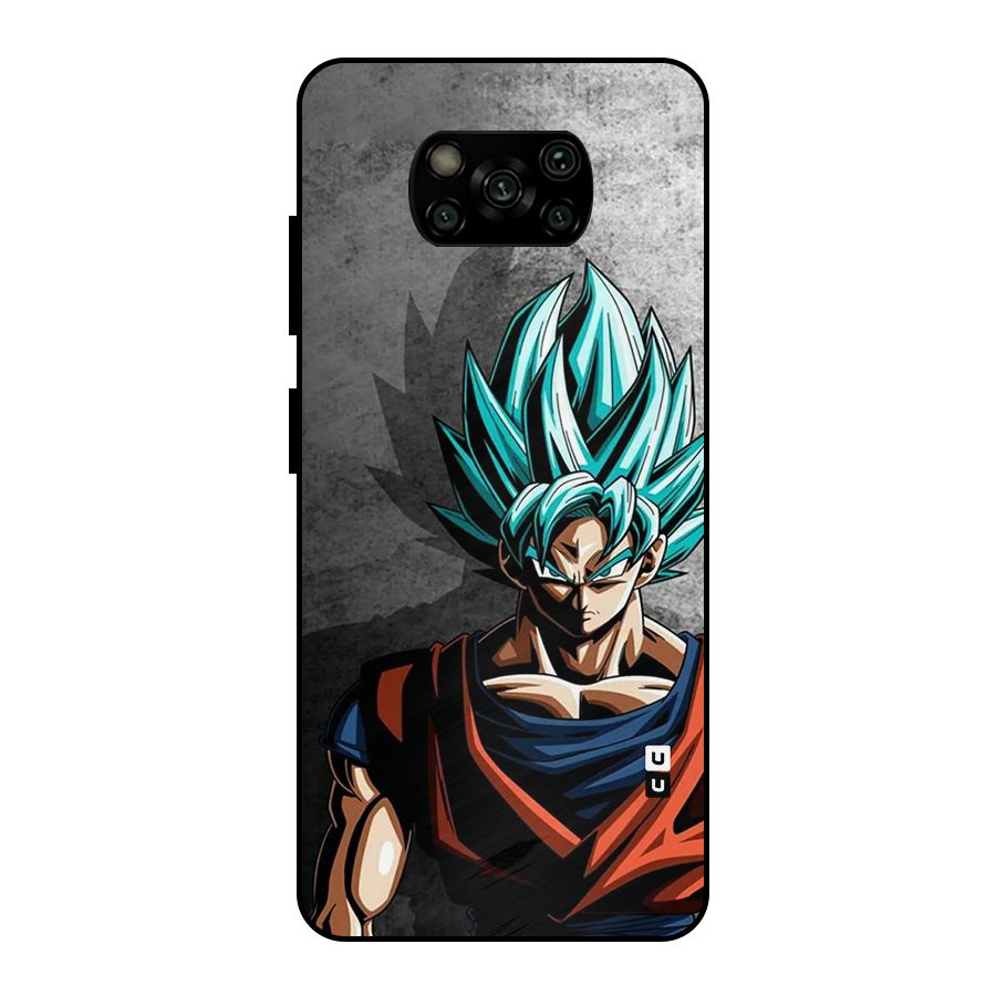 Super Saiyan Art Metal Back Case for Poco X3