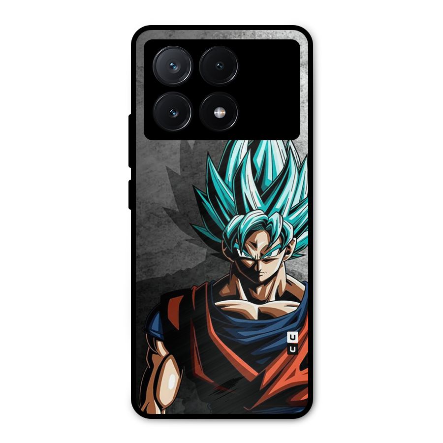 Super Saiyan Art Metal Back Case for Poco X6 Pro