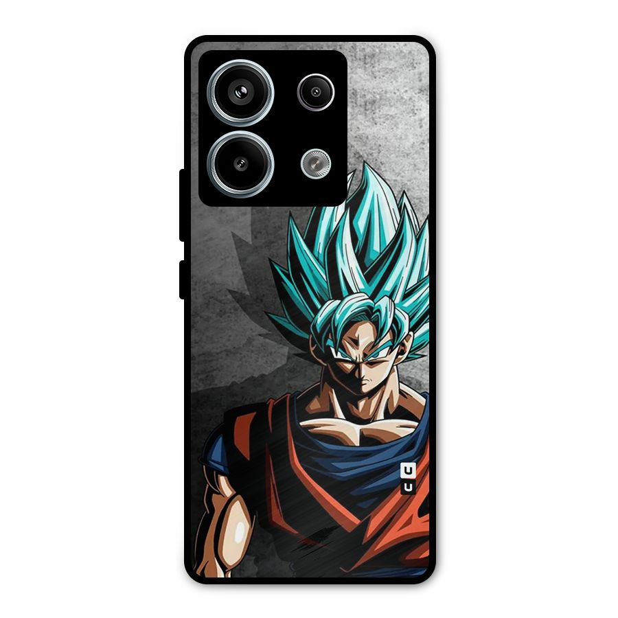 Super Saiyan Art Metal Back Case for Redmi Note 13 Pro 5G