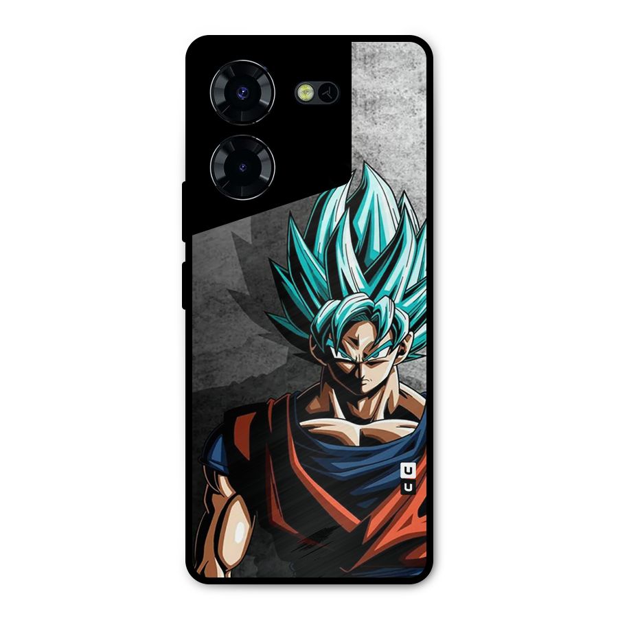 Super Saiyan Art Metal Back Case for Tecno Pova 5 Pro 5G