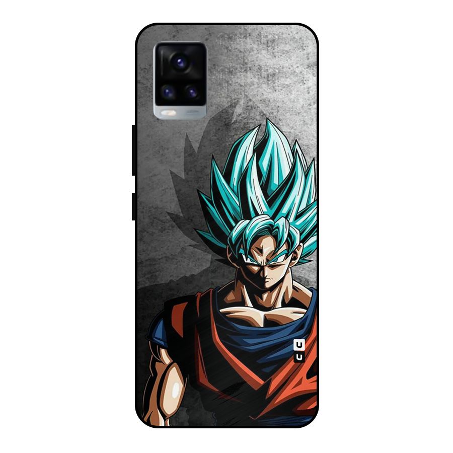 Super Saiyan Art Metal Back Case for Vivo V20 2021