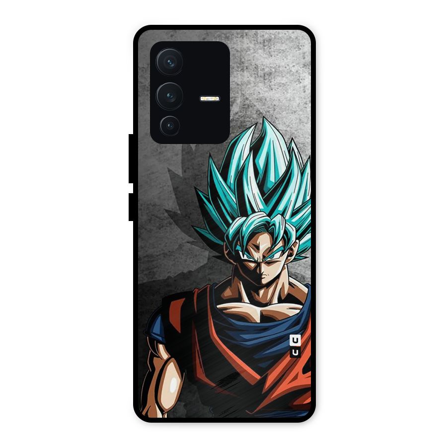 Super Saiyan Art Metal Back Case for Vivo V23 5G