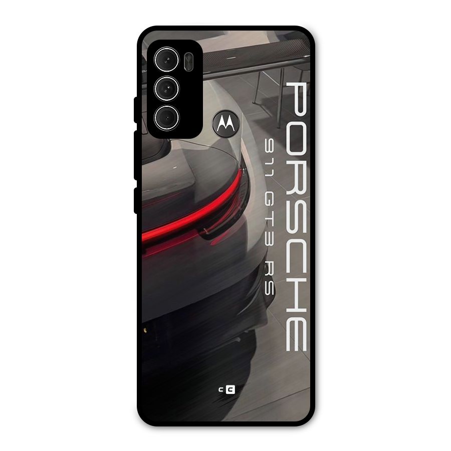Super Sports Car Metal Back Case for Moto G60