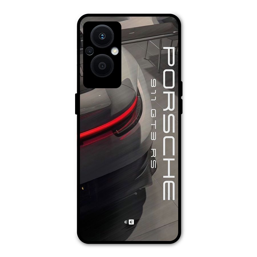 Super Sports Car Metal Back Case for Oppo F21 Pro 5G