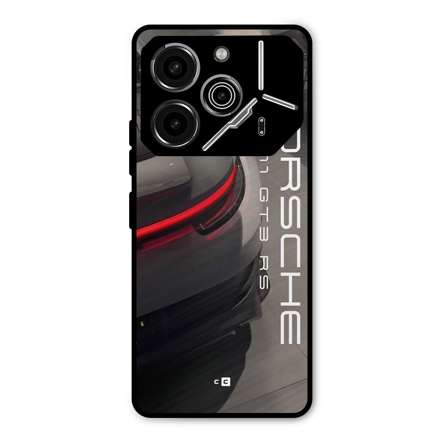 Super Sports Car Metal Back Case for Tecno Pova 6 Pro