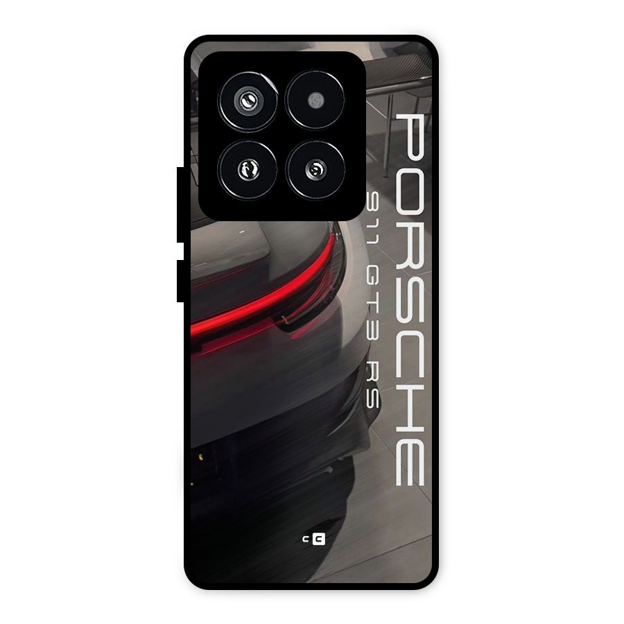 Super Sports Car Metal Back Case for Xiaomi 14 Pro