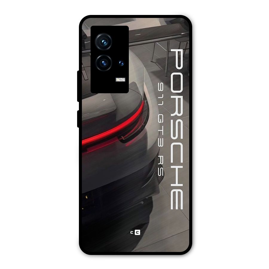 Super Sports Car Metal Back Case for iQOO 9 5G