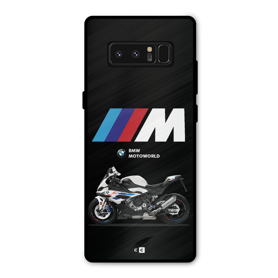 Superbike Stripes Metal Back Case for Galaxy Note 8