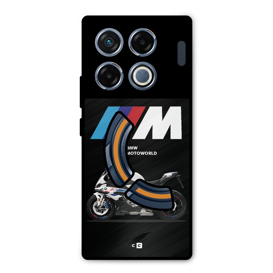 Superbike Stripes Metal Back Case for Infinix GT 20 Pro