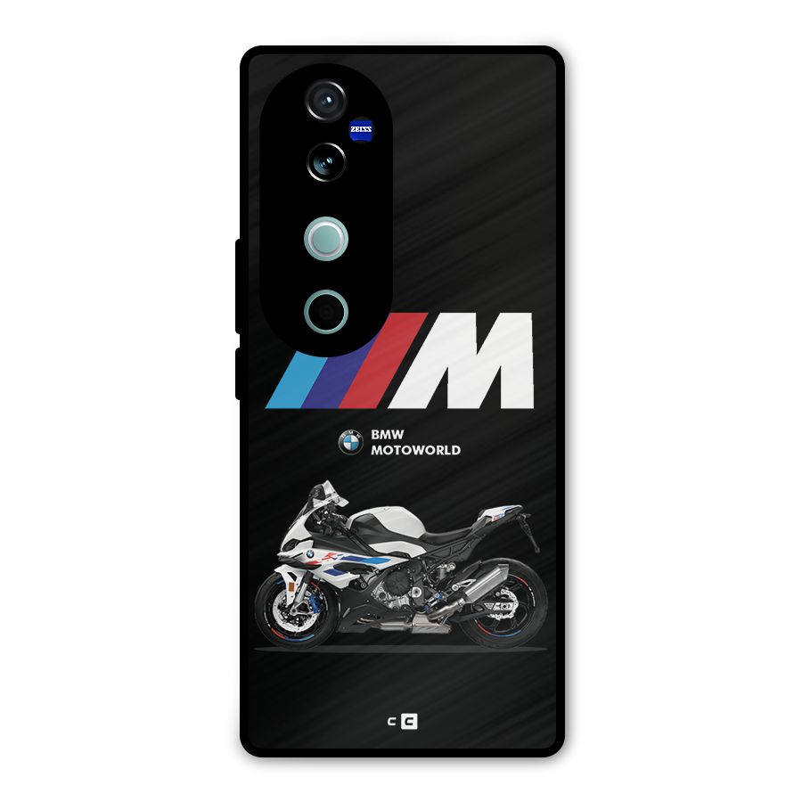 Superbike Stripes Metal Back Case for Vivo V40