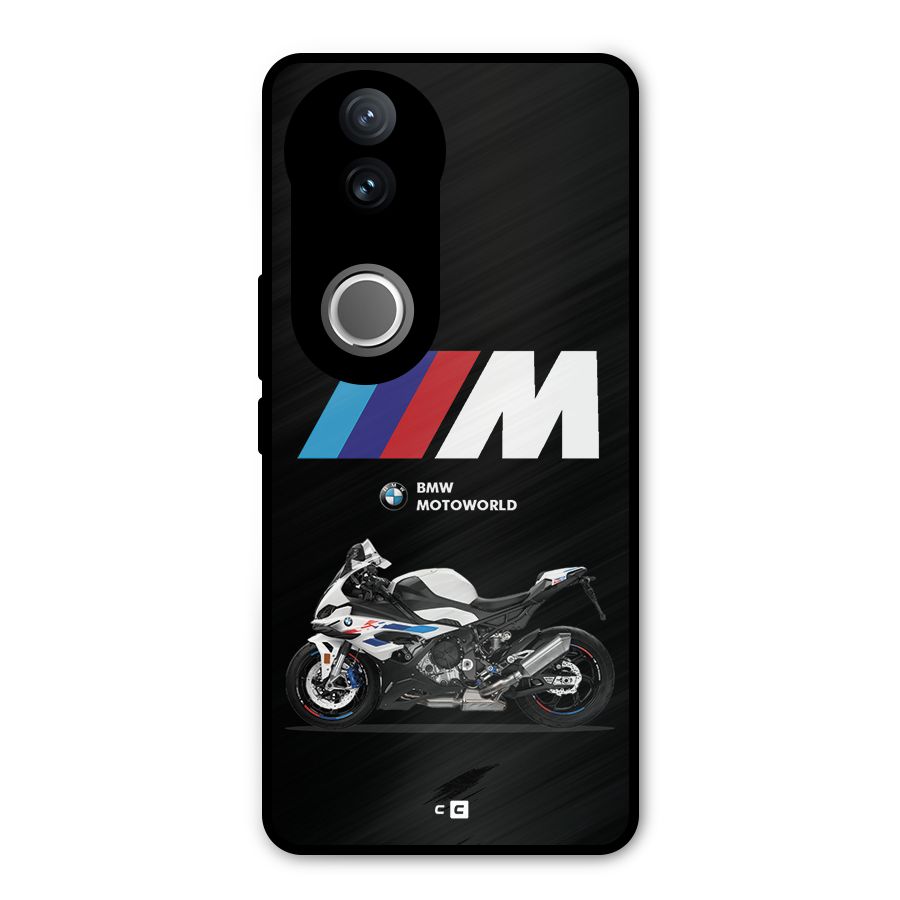 Superbike Stripes Metal Back Case for Vivo V50e