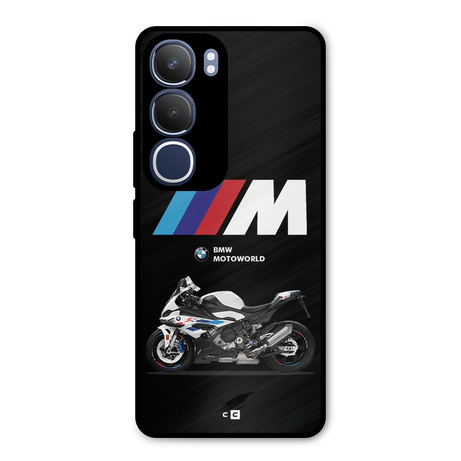 Superbike Stripes Metal Back Case for Vivo Y29