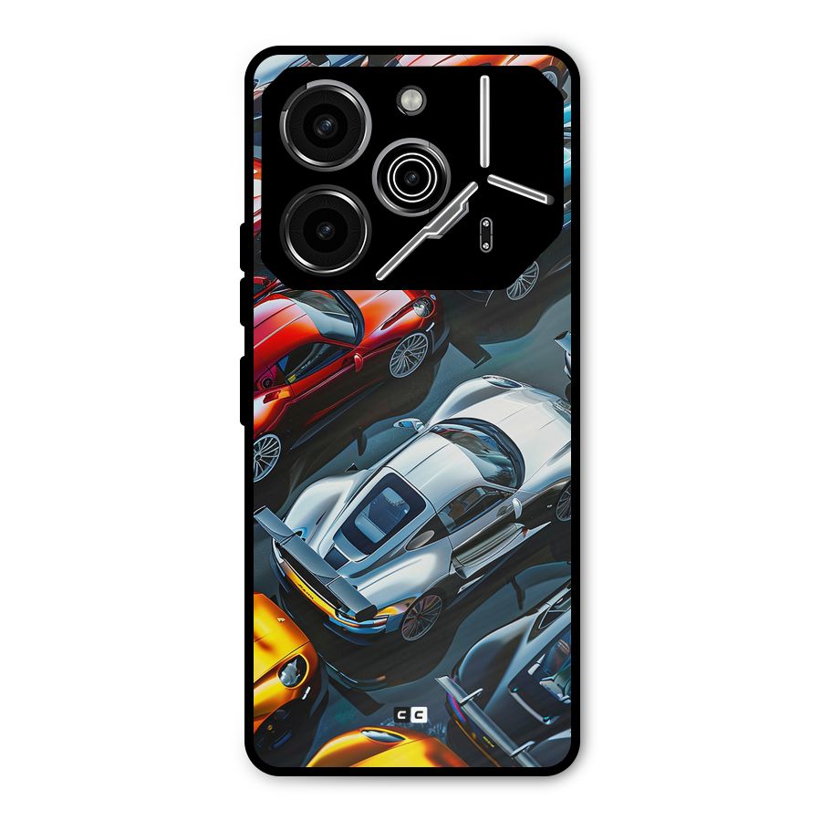 Supercar Club Metal Back Case for Tecno Pova 6 Pro