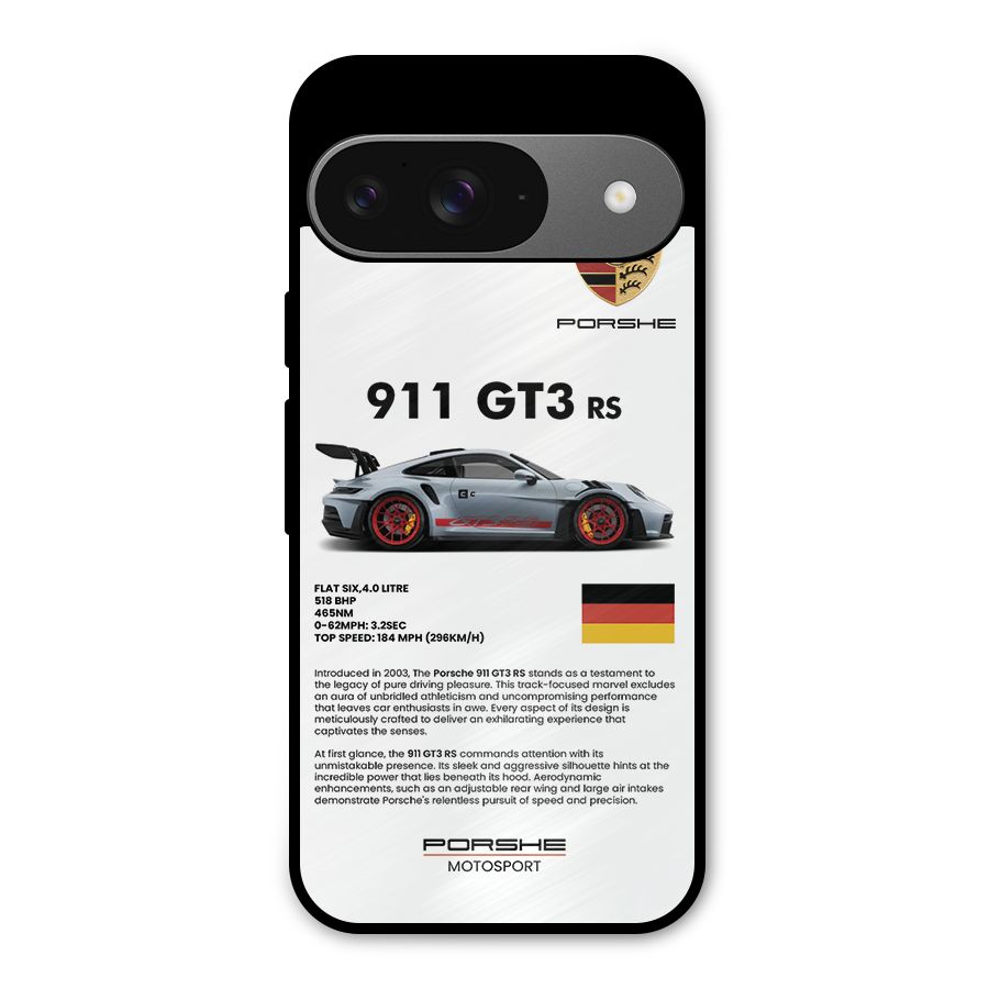 Supercar Features Metal Back Case for Google Pixel 9