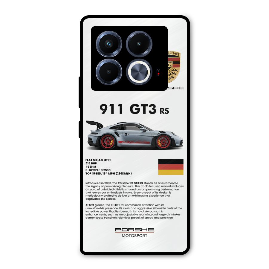 Supercar Features Metal Back Case for Infinix Note 40 5G