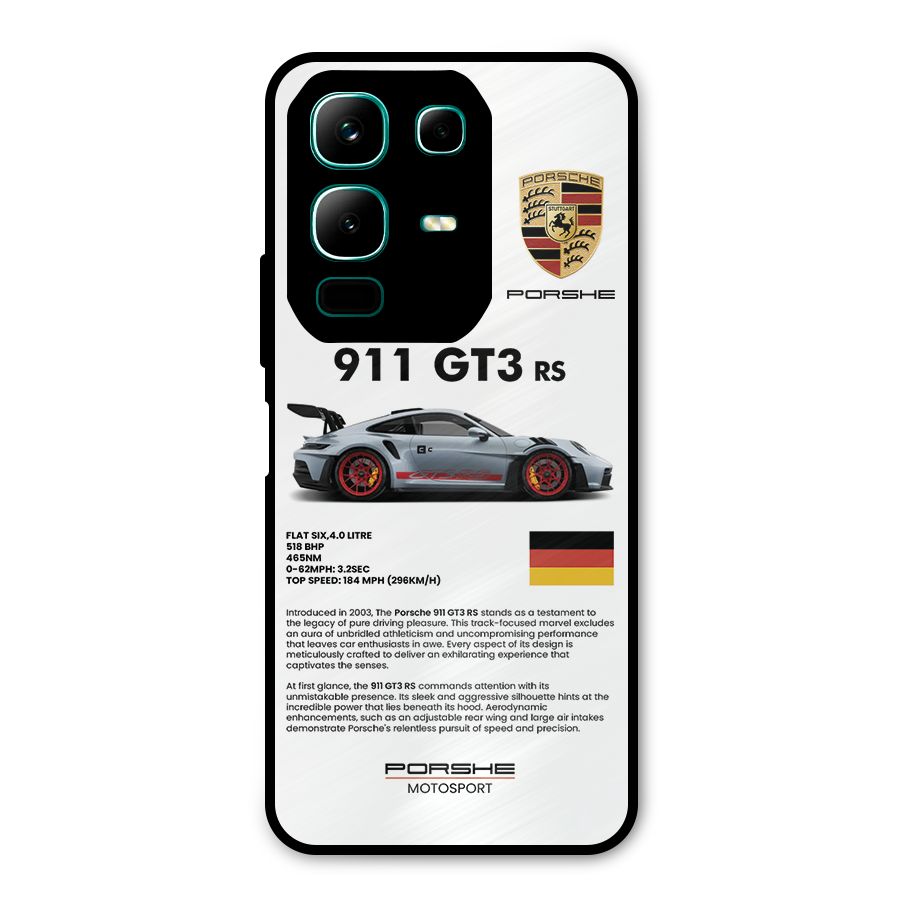Supercar Features Metal Back Case for Infinix Note 50x