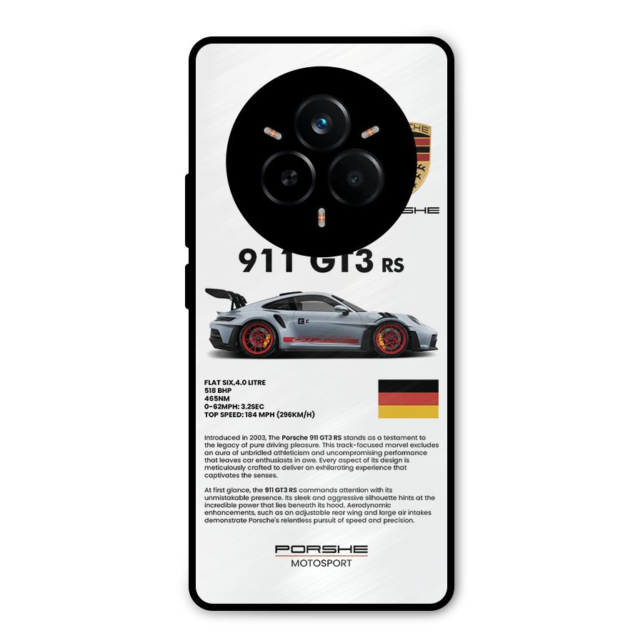 Supercar Features Metal Back Case for Realme 14 Pro