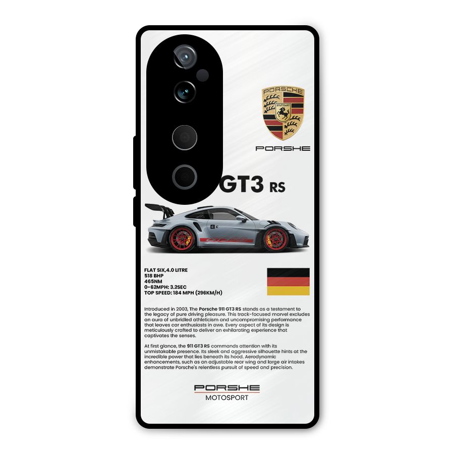 Supercar Features Metal Back Case for Vivo T3 Ultra