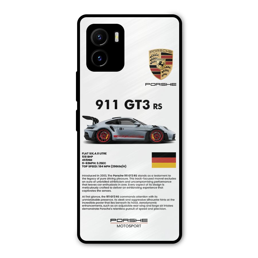 Supercar Features Metal Back Case for Vivo Y15s