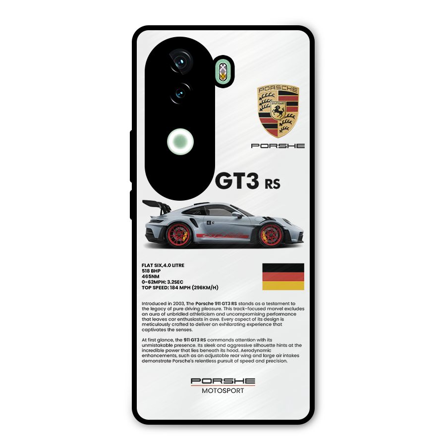 Supercar Features Metal Back Case for iQOO Z9s