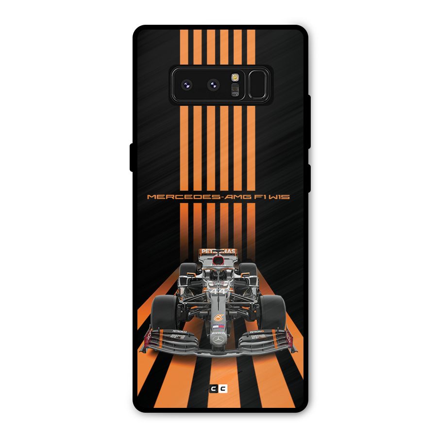Supercar On Track Metal Back Case for Galaxy Note 8