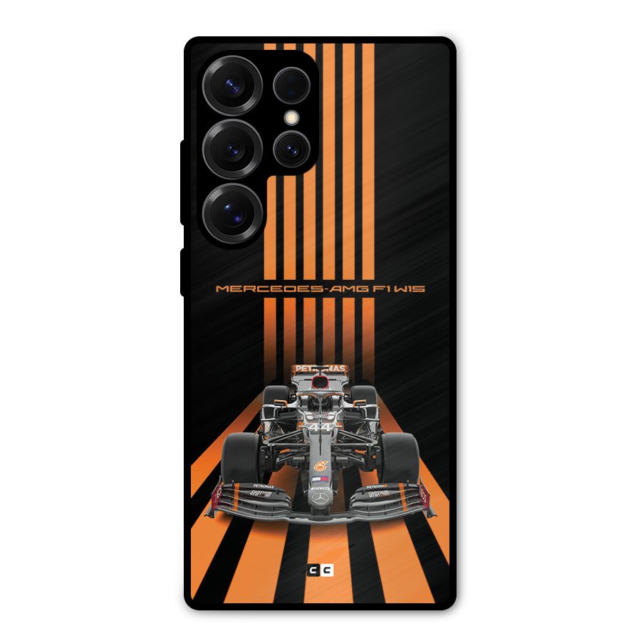 Supercar On Track Metal Back Case for Galaxy S25 Ultra