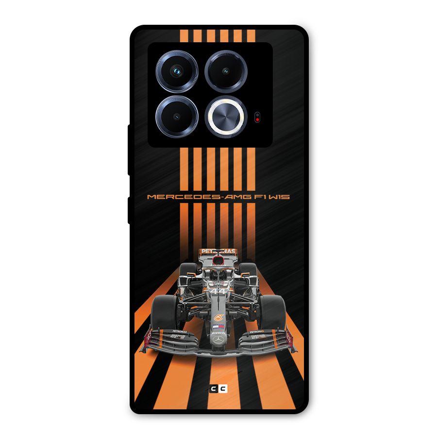 Supercar On Track Metal Back Case for Infinix Note 40 5G