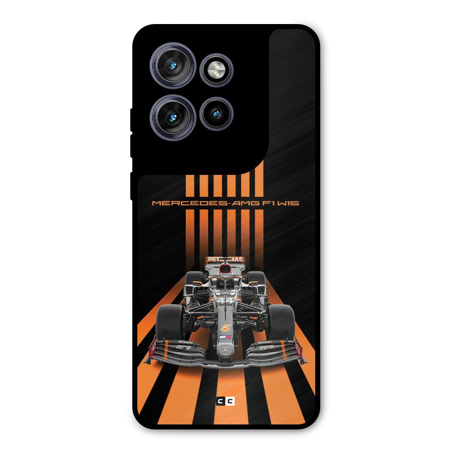 Supercar On Track Metal Back Case for Motorola Edge 50 Neo