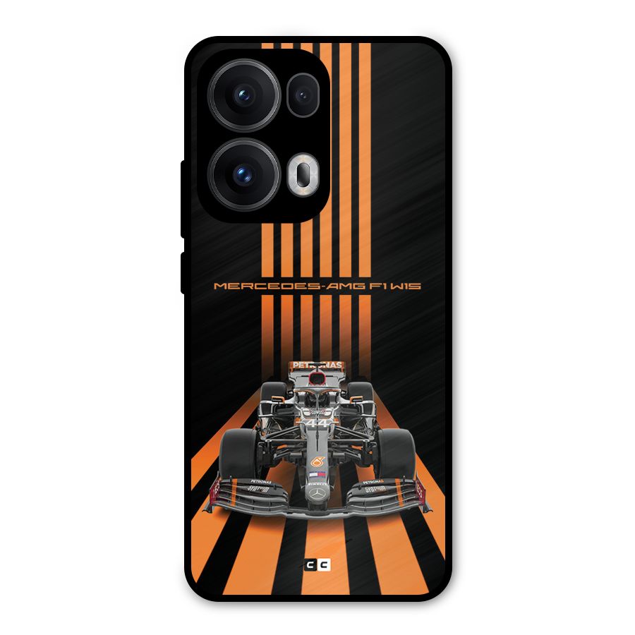 Supercar On Track Metal Back Case for Oppo Reno13 Pro