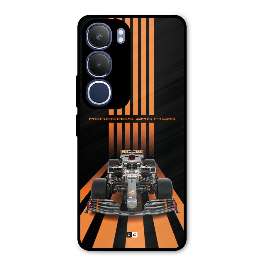 Supercar On Track Metal Back Case for Vivo Y29