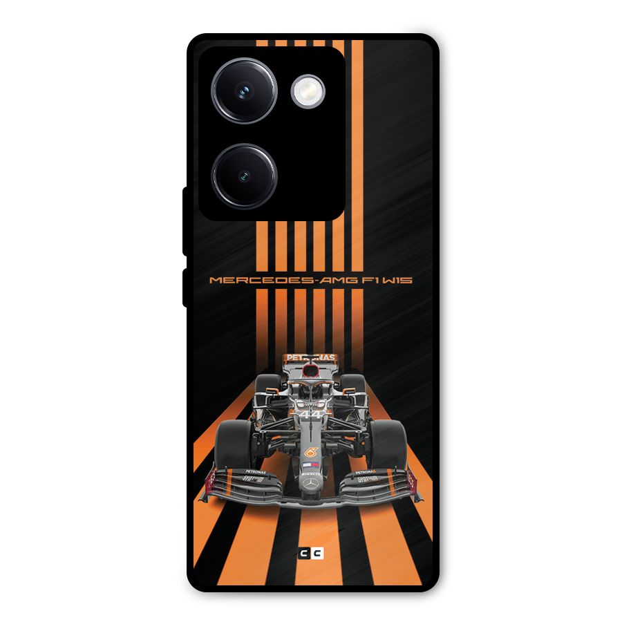 Supercar On Track Metal Back Case for Vivo Y300 Plus