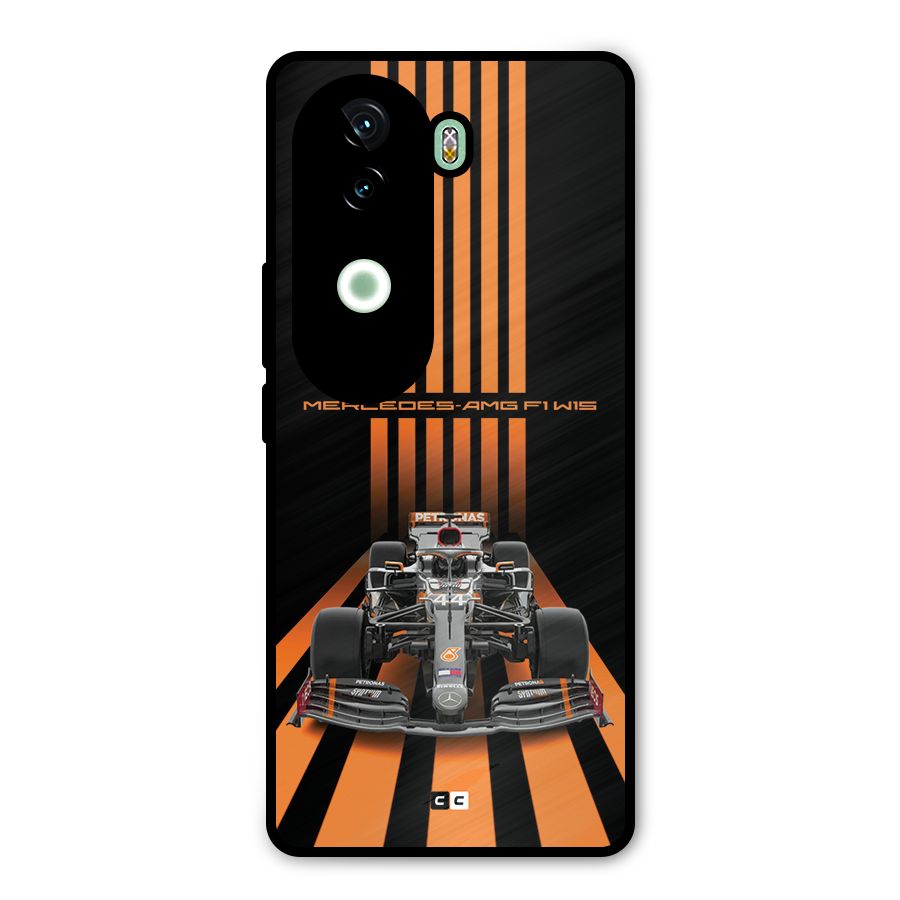 Supercar On Track Metal Back Case for iQOO Z9s