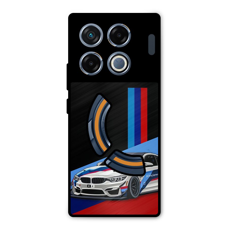 Supercar Stance Metal Back Case for Infinix GT 20 Pro