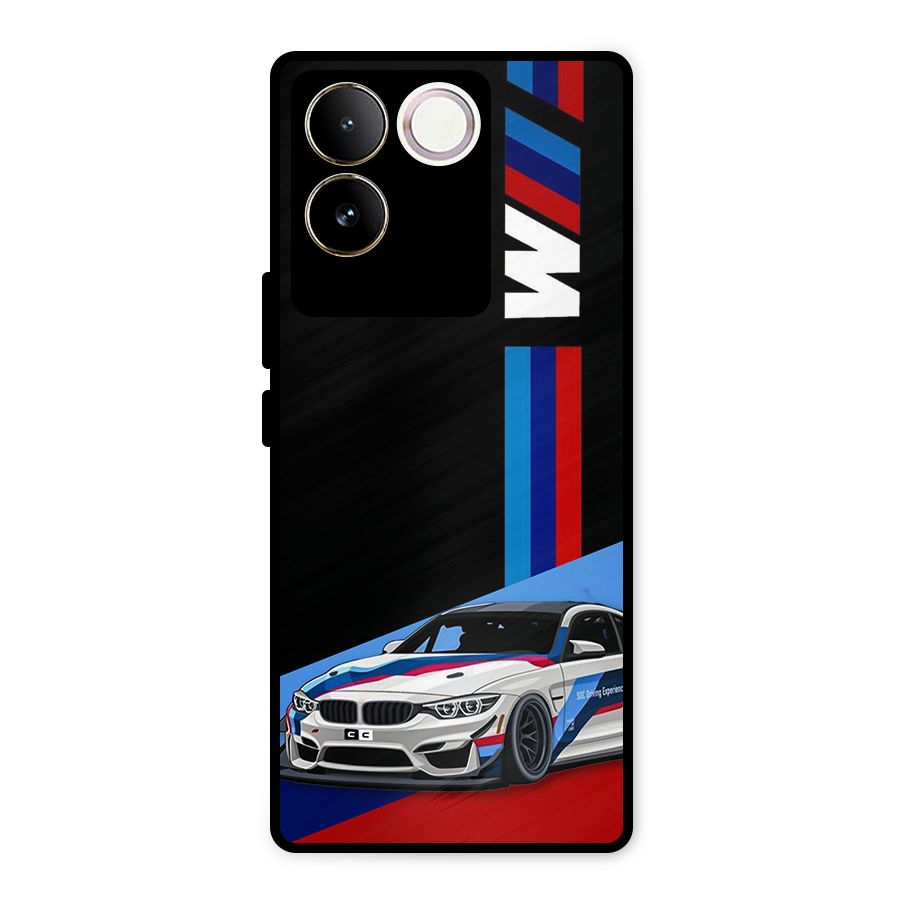 Supercar Stance Metal Back Case for Vivo T2 Pro