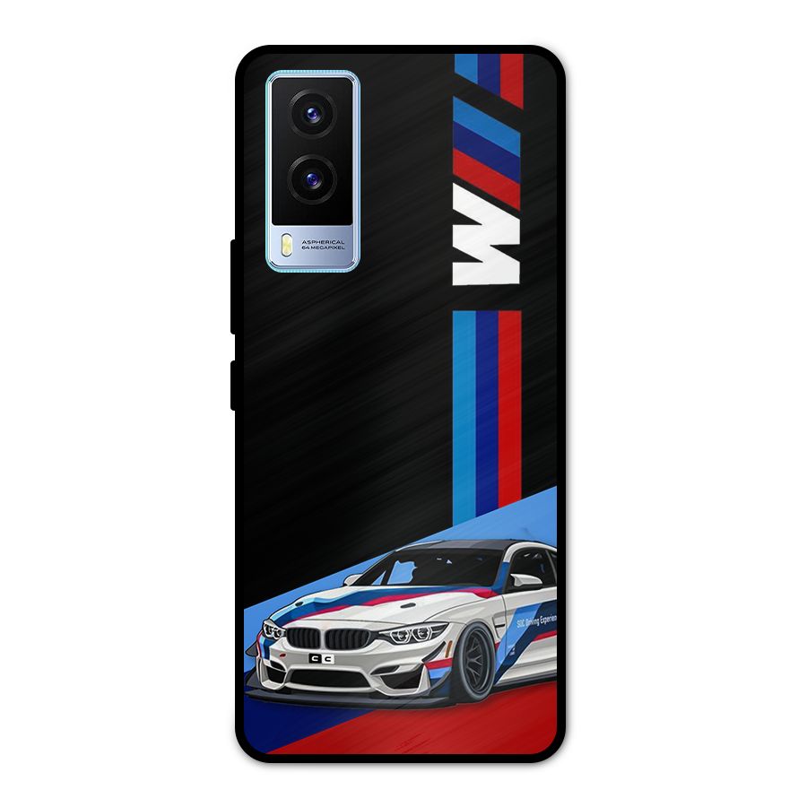 Supercar Stance Metal Back Case for Vivo V21e 5G