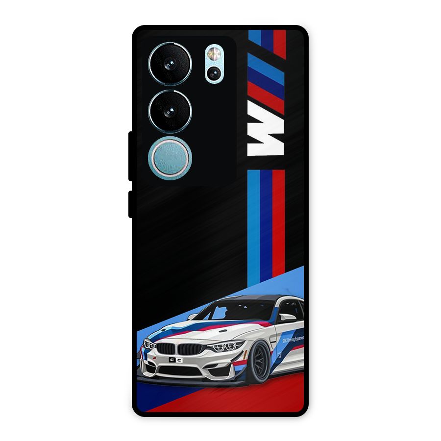 Supercar Stance Metal Back Case for Vivo V29 Pro