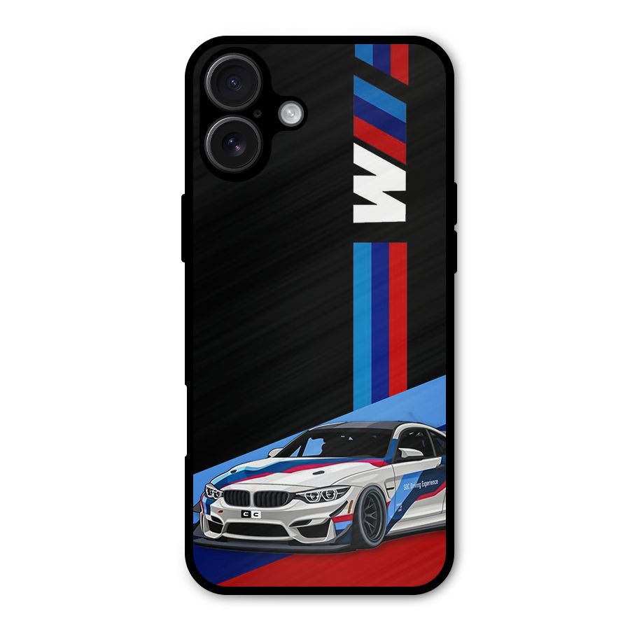 Supercar Stance Metal Back Case for iPhone 16 Plus